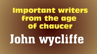 john wycliffe [upl. by Aynam]