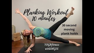 10 min Planking workout  Intermediate [upl. by Eilsew885]