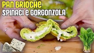 Danubio salato agli spinaci ripieno di gorgonzola  RICETTA PAZZESCA [upl. by Anigue228]