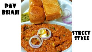 pav bhaji  Street STYLE Pav Bhaji  Mumbai Style  Real Mumbai style Pav Bhaji  Delhi Street Food [upl. by Betz257]