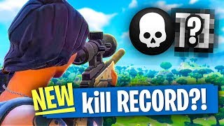 MY NEW KILL RECORD  Fortnite Battle Royale [upl. by Anitsrhc]