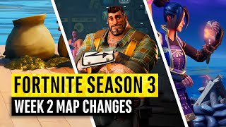 Fortnite  All Season 3 Map Updates and Hidden Secrets WEEK 2 [upl. by Libbey687]