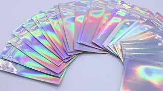 Holographic Mylar Bag  High End Custom Packaging [upl. by Shaefer]