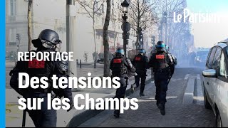 Le «Convoi de la liberté» évacué des Champs Elysées par les forces de l’ordre [upl. by Rasia81]