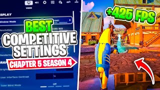 The BEST Competitive Settings in Fortnite Season 4 ✅ Huge FPS Boost amp More [upl. by Luebke]