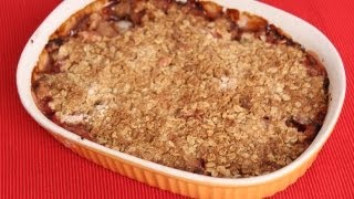 Rhubarb Crisp Recipe  Laura Vitale  Laura in the Kitchen Episode 578 [upl. by Eelame]