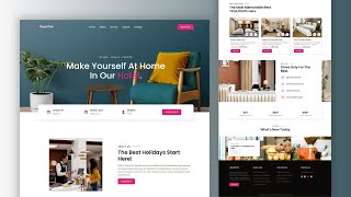 Build Hotel Website Using HTML CSS And JavaScript  Responsive Landing Page [upl. by Garibald]