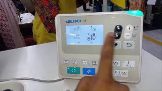 How to set Pattern JUKI LK1900BSS Button attach Bartack machine [upl. by Thomasin]