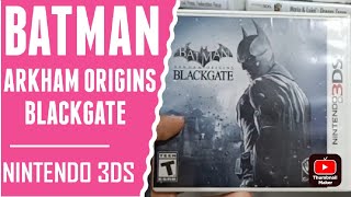 3DS Arkham Origins Blackgate Unboxing amp Gameplay [upl. by Heddie308]