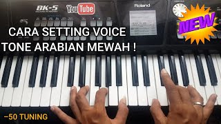 CARA BELAJAR SETTING VOICE TONE ARABIAN KEYBOARD YANG BENAR DAN MANTAP BGT [upl. by Eat]