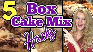 5 Brilliant BOXED CAKE MIX RECIPES that will SHOCK You  Easy BOX CAKE MIX HACKS Ep 7 [upl. by Ecilegna352]