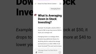 What Is Averaging Down in Stock Investing [upl. by Fineberg740]