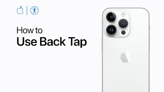 How to use Back Tap on iPhone  Apple Support [upl. by Noet]