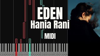 Eden  Hania Rani  Piano Tutorial [upl. by Ahsoem]