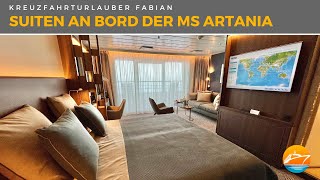 Die modernisierten Suiten der MS Artania im Detail  Silber amp Gold Suiten  Phoenix Reisen [upl. by Yralih832]