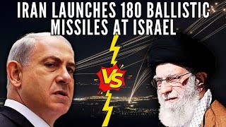 Iran launches over 180 missiles at Israel and Israel vows retaliation [upl. by Lambertson999]