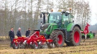 Fendt 720 met Kongskilde Front Terra Disc en Paragrubber [upl. by Durno512]