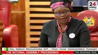 Gathoni wamuchomba will always shock you from her comments in the parliament [upl. by Hepza]