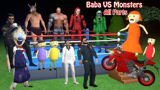 Baba VS Monsters Full Episode  Baba Boxing Fight  Gulli Bulli And Monster Boxing  MJOH Toons [upl. by Celinka]