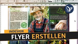 InDesign Tutorial Flyer erstellen und in Druck geben [upl. by Afatsom21]