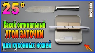 Какой оптимальный УГОЛ ЗАТОЧКИ для кухонных ножей  ТЕСТ угла заточки ножей  25 градусов [upl. by Reppart]