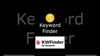 Top 5 Keyword research tools for SEO success [upl. by Aiyekal]