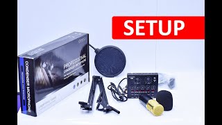 How to setup the V8 sound with BM800 condenser Microphone on a Laptop [upl. by Hurlbut]