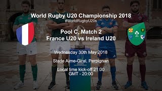 Live World Rugby U20 Championship  France U20 v Ireland U20 [upl. by Niko]