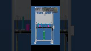 Autodesk Inventor 3D Animation of Foam Drilling Machine machine 3dmodel cad pneumatics inventor [upl. by Eldreda]