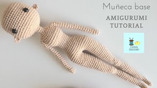 Muñeca base amigurumi tutorial [upl. by Courcy]