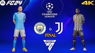 EA FC24  Manchester City Vs Juventus  UEFA Champions League Final World Class Game 🤯 fc24mobile [upl. by Philips]