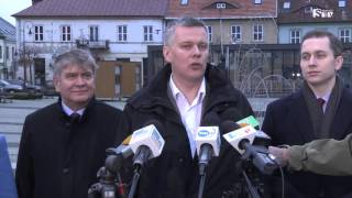 Tomasz Siemoniak z wizytą w Sieradzu  Sieradzka TV Media [upl. by Arelus400]