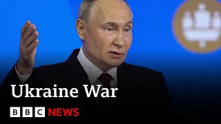 Putin says Russia wont need to use nuclear weapons for victory in Ukraine  BBC News [upl. by Johnathon]