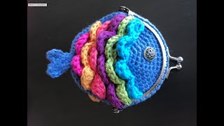 Monedero pez arcoiris crochet [upl. by Sigismond]