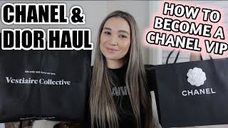 CHANEL amp CHRISTIAN DIOR HAUL  How To Become a VIP Customer at Chanel  Private Sales Perks Gifts [upl. by Cartie]