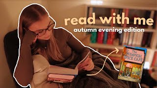 real time read with me autumn evening edition 🍂🕯️ 45 minutes with cozy background music [upl. by Lantha]