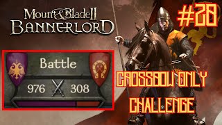 100 VLANDIAN SHARPSHOOTERS VS 1000 EMPIRE TROOPS Crossbow Only Challenge Bannerlord ep 28 [upl. by Gibrian]