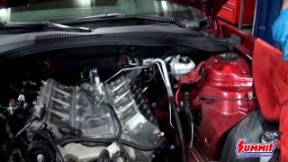 Trick Flow LS Cylinder Head Install on a 2013 Camaro Summit Racing [upl. by Arrak420]