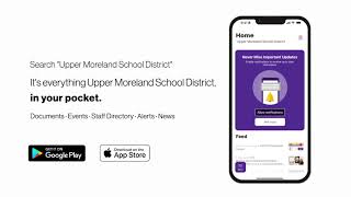 Upper Moreland School District Mobile App [upl. by Llain]