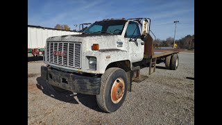 1993 GMC Topkick Flat Dump Truck to be auctioned by Fowler Auction [upl. by Nwahsar310]