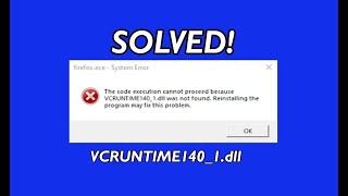 How to Fix VCRUNTIME1401dll Missing  Easy Solution [upl. by Korwun]