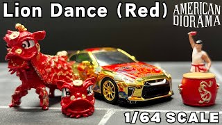 Unboxing 2023 American Diorama Lion Dance  Red Figure amp Accessories Set [upl. by Danete]