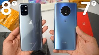 OnePlus 8T vs OnePlus 7T  Which Should You Choose [upl. by Kokoruda]