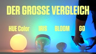 LivingColors Iris vs Bloom vs Hue Go – Philips Hue Vergleich [upl. by Laon371]