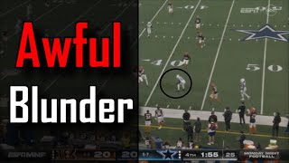 Gamelosing mistake after blocked punt cost game for the Dallas Cowboys Vs the Cincinnati Bengals [upl. by Maurine754]