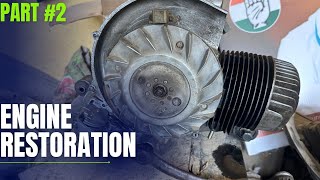 Engine restoration bajaj chetak⚙️⚙️ PART 2  Full Engine fitting bajajchetak scooter 2stroke [upl. by Aicilla975]