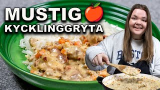 Mustig Kycklinggryta med Äpple [upl. by Nnylacissej]