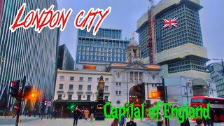 LONDON City Tour  4K HDR  Tour around The City United kingdom [upl. by Buckingham643]