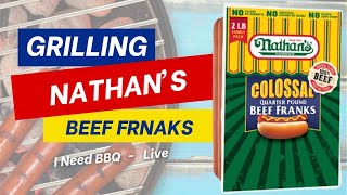 Grilling 1000 Nathans Beef Franks at Once [upl. by Ziza51]