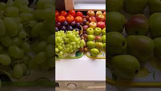 Fruit restock ASMR 🏘️🍎🍒🍓 asmr viralvideo refill [upl. by Alaj]